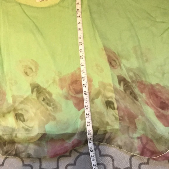 Green chiffon blouse - Picture 5 of 6